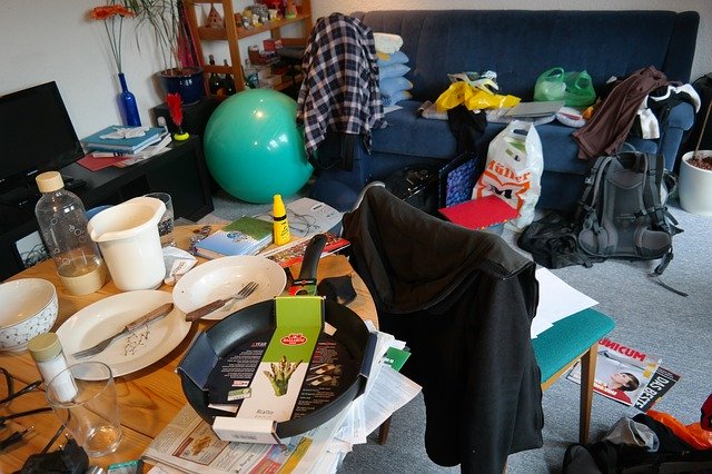 practical living skills - messy apartment